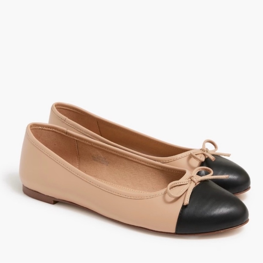 J. Crew Factory Black and Tan Flats